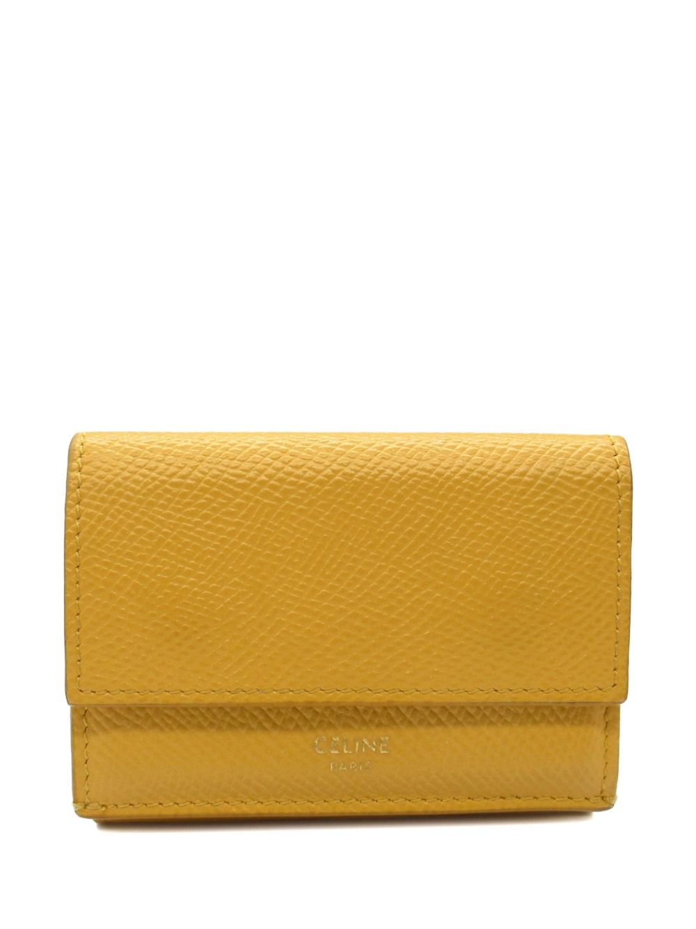 Céline Pre-Owned 2000s leather tri-fold wallet - Yellow