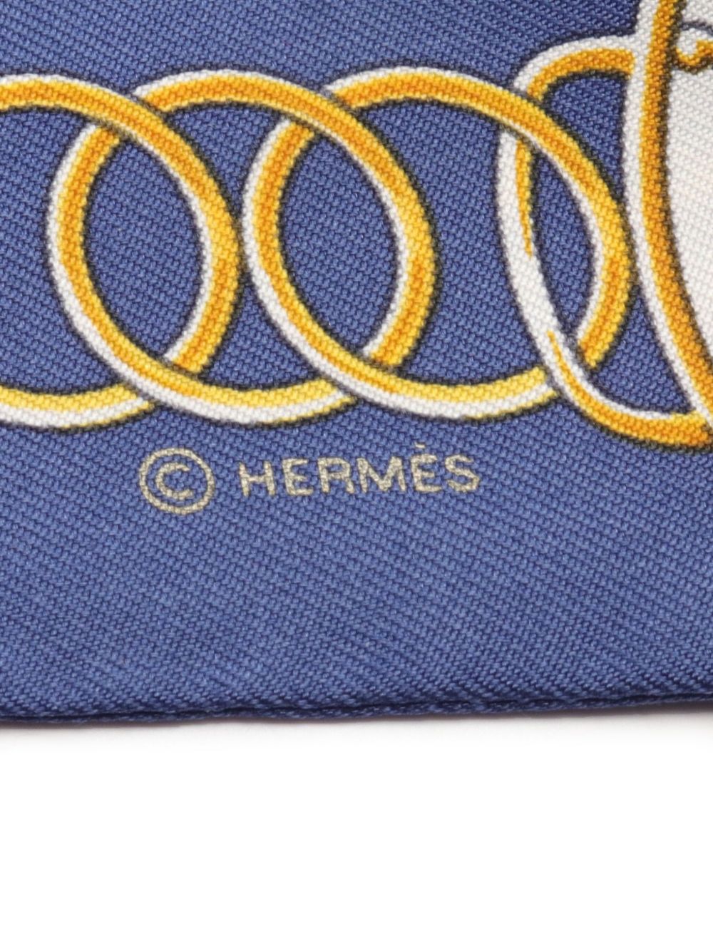 Hermès Pre-Owned 2010s Lift Profile bandeau sjaal - Blauw