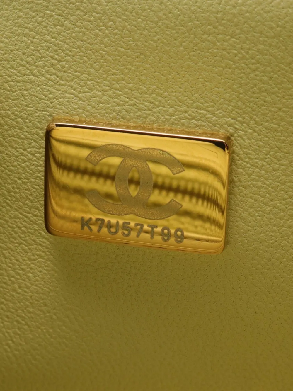 Pre-owned Chanel 2021 Mini Matelassé 20 Shoulder Bag In Yellow