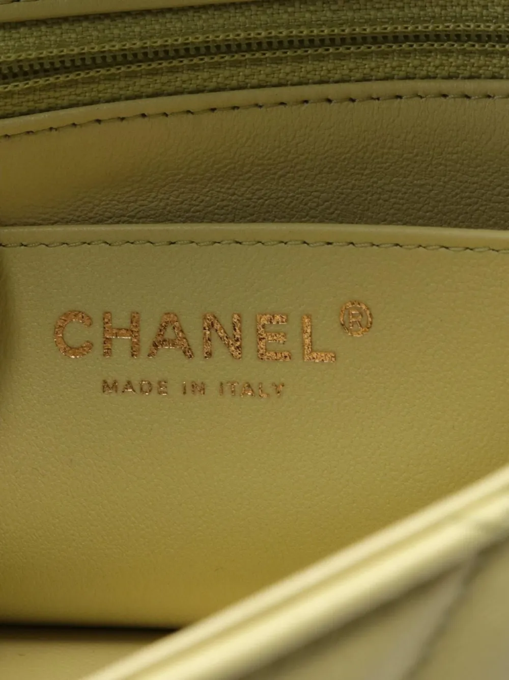 Pre-owned Chanel 2021 Mini Matelassé 20 Shoulder Bag In Yellow