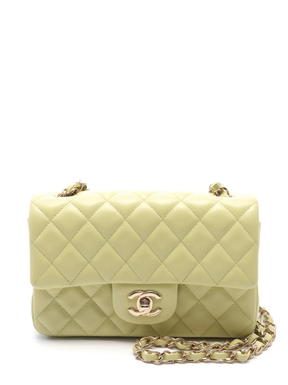 CHANEL Pre-Owned 2021 ミニマテラッセ 20 ショルダーバッグ - イエロー CHANEL Pre-Owned 2021 ミニマテラッセ 20 ショルダーバッグ - イエロー