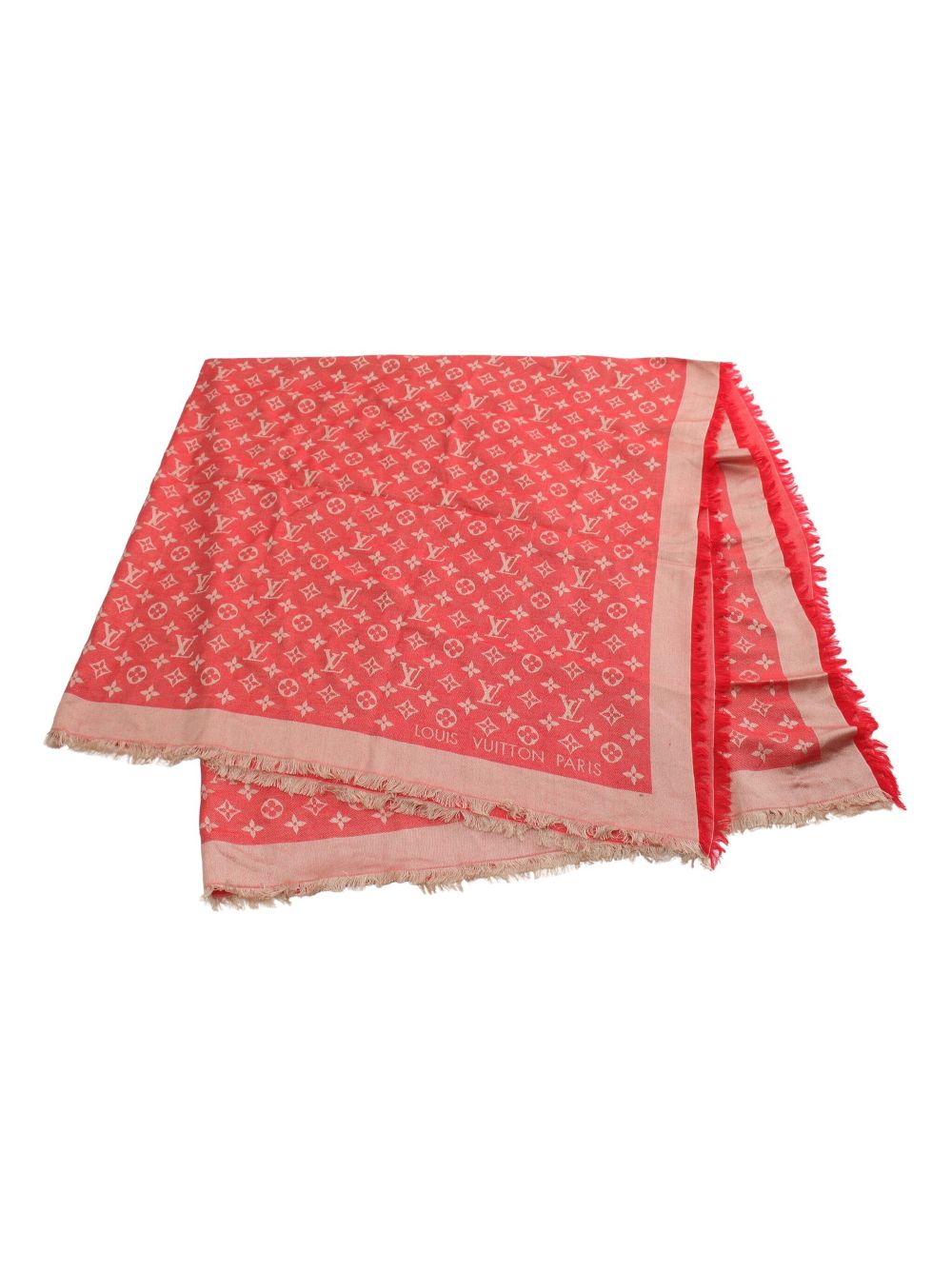 Louis Vuitton Pre-Owned 2014 Monogram shawl - Red