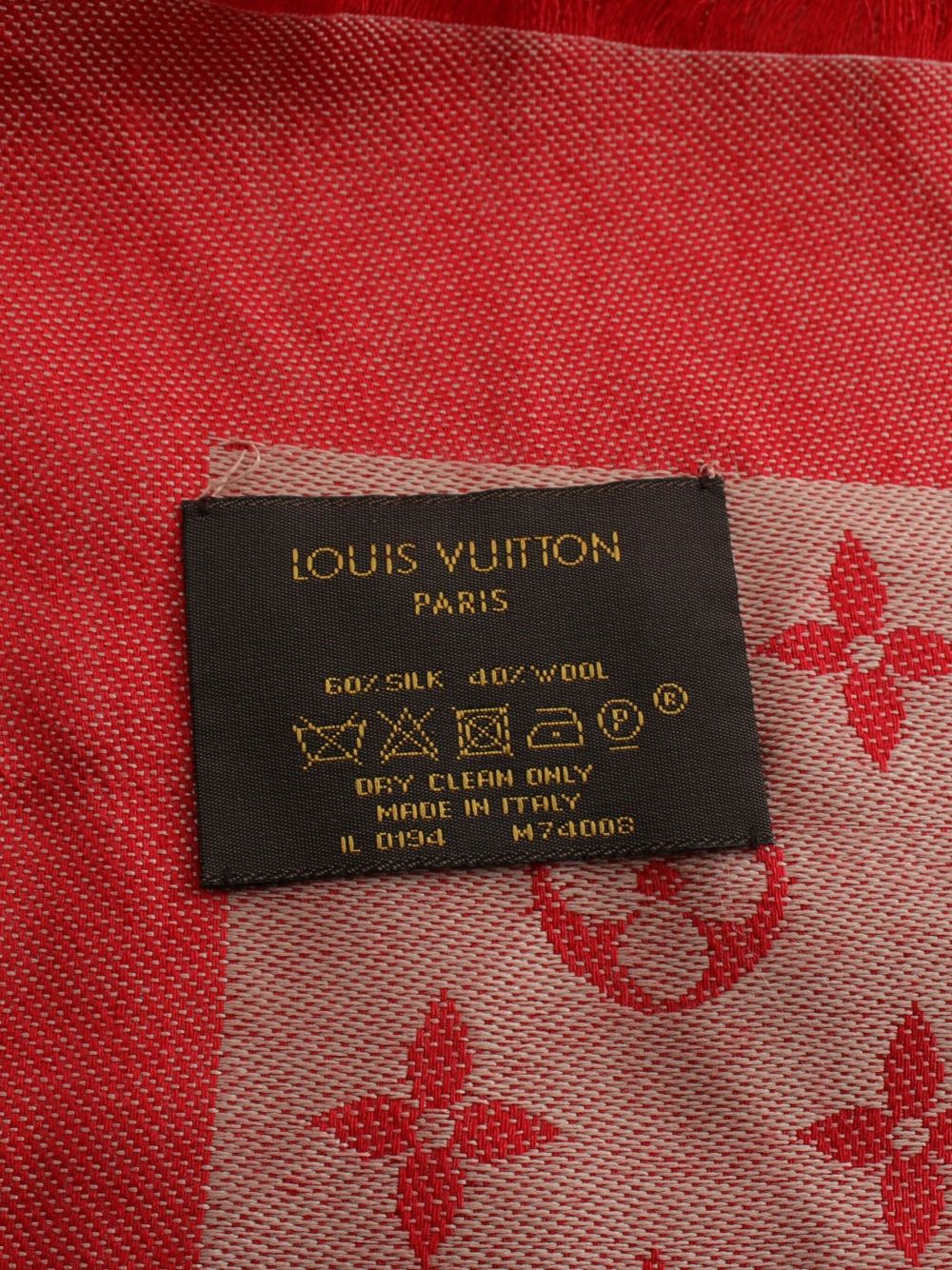 Louis Vuitton Pre-Owned 2014 Monogram shawl - Red