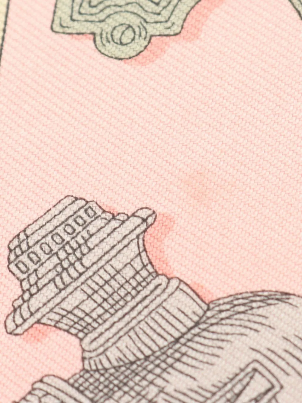 Pre-owned Hermes 2010s Merveilleuses Lanternes Scarf In Pink