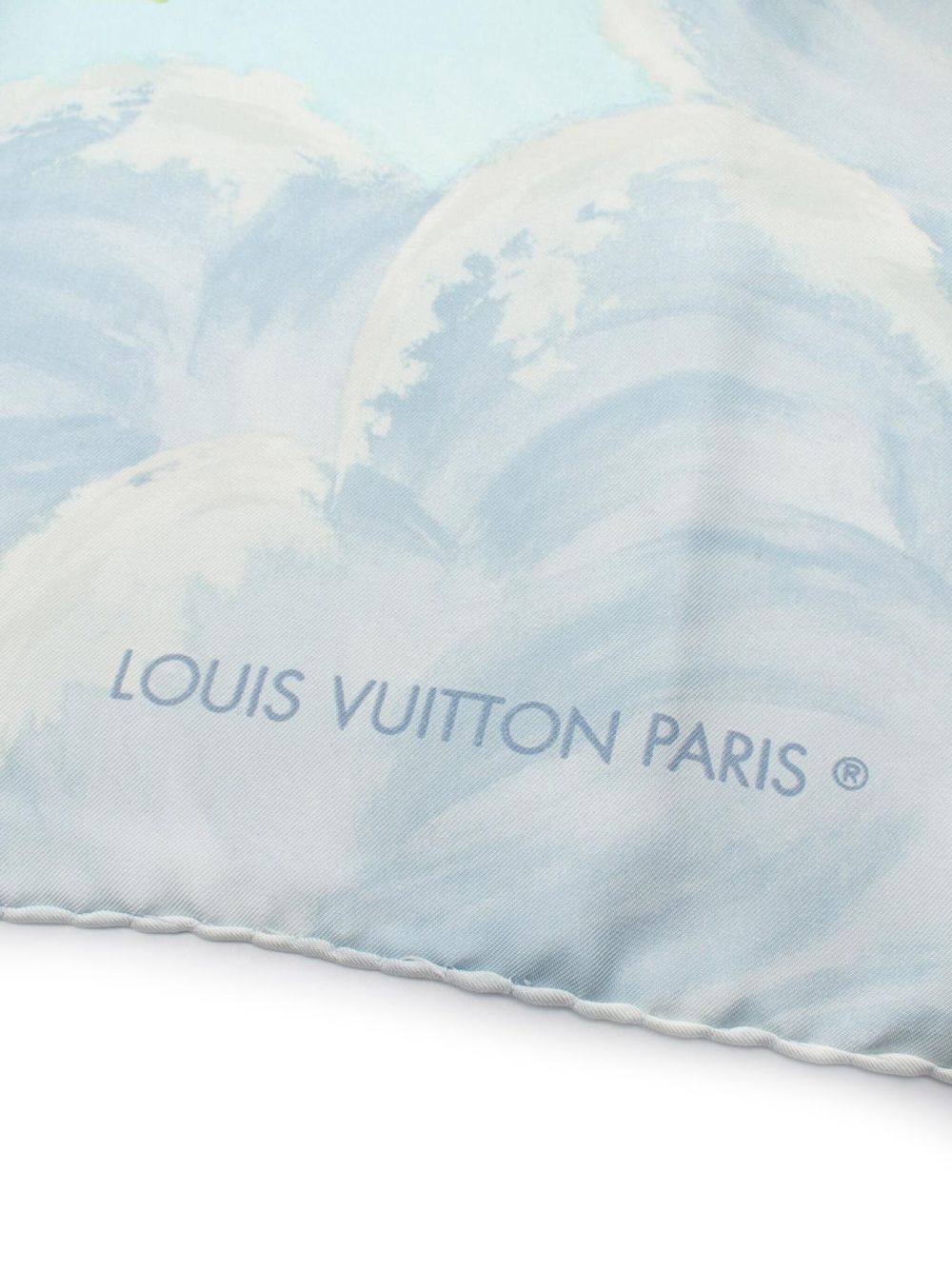 Louis Vuitton Pre-Owned 2000s sjaal met illustratie-print - Blauw