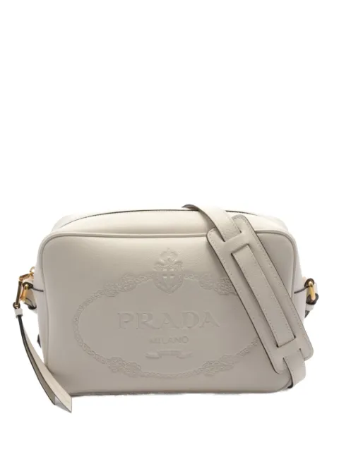 Prada Pre-Owned bolsa de hombro con logo en relieve 2010
