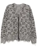 JNBY pattern-printed cardigan - Grey