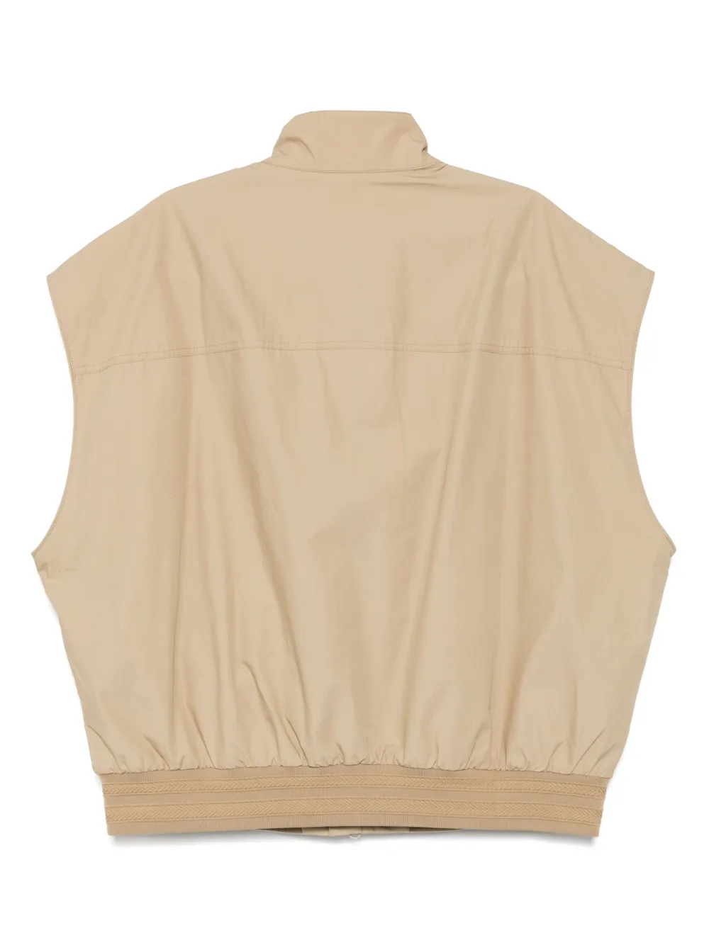 CROQUIS Vest met geribbelde afwerking - Beige