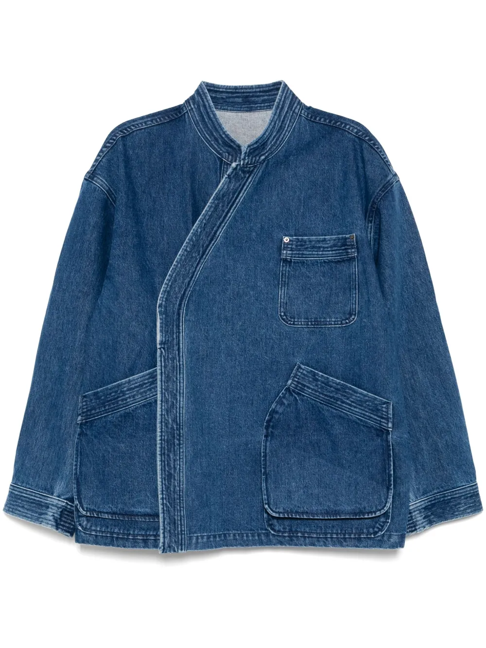 standing collar denim jackets