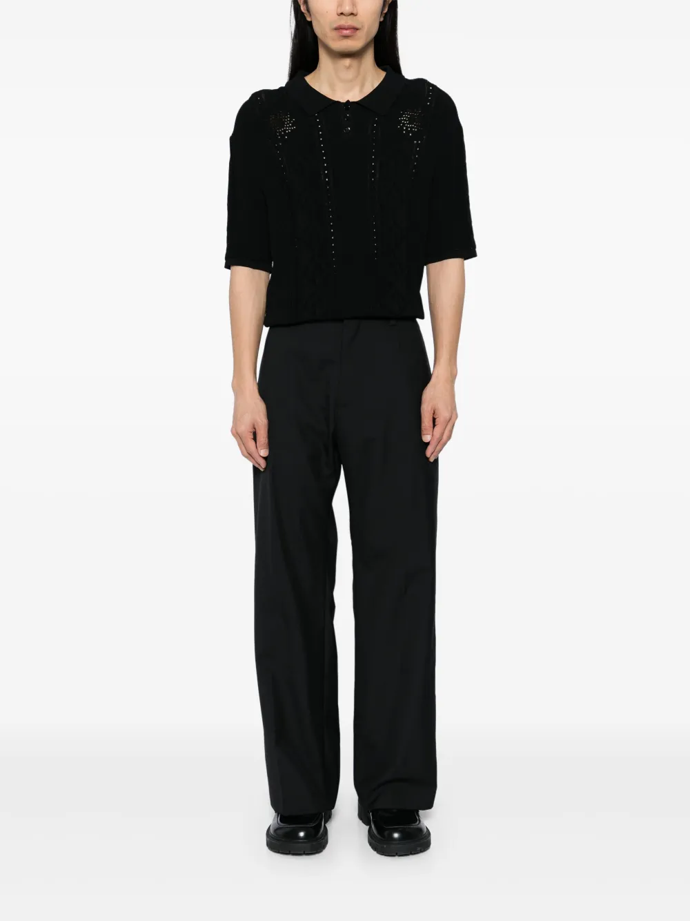 CROQUIS Straight broek - Zwart