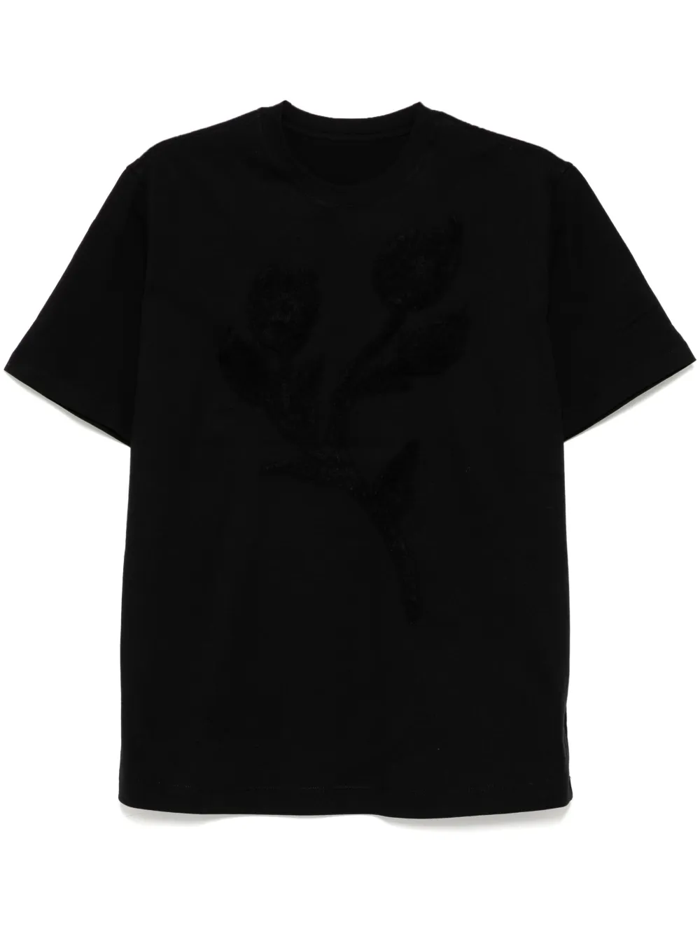 JNBY plant-printed T-shirt | Black | Image 1
