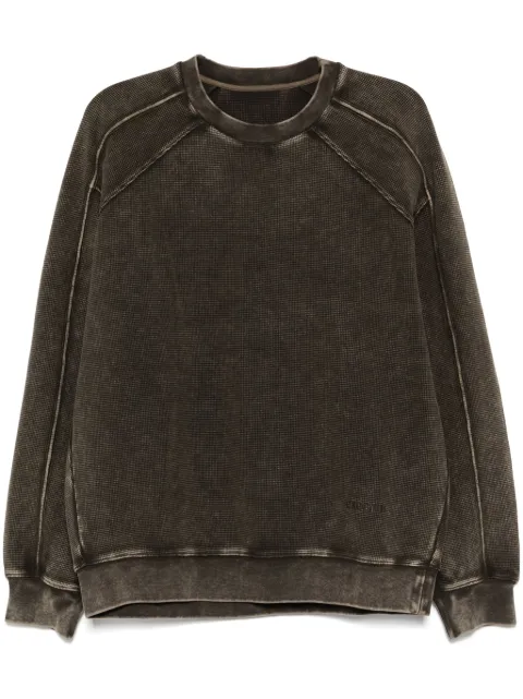 CROQUIS ribbed-knitted hem sweatshirt
