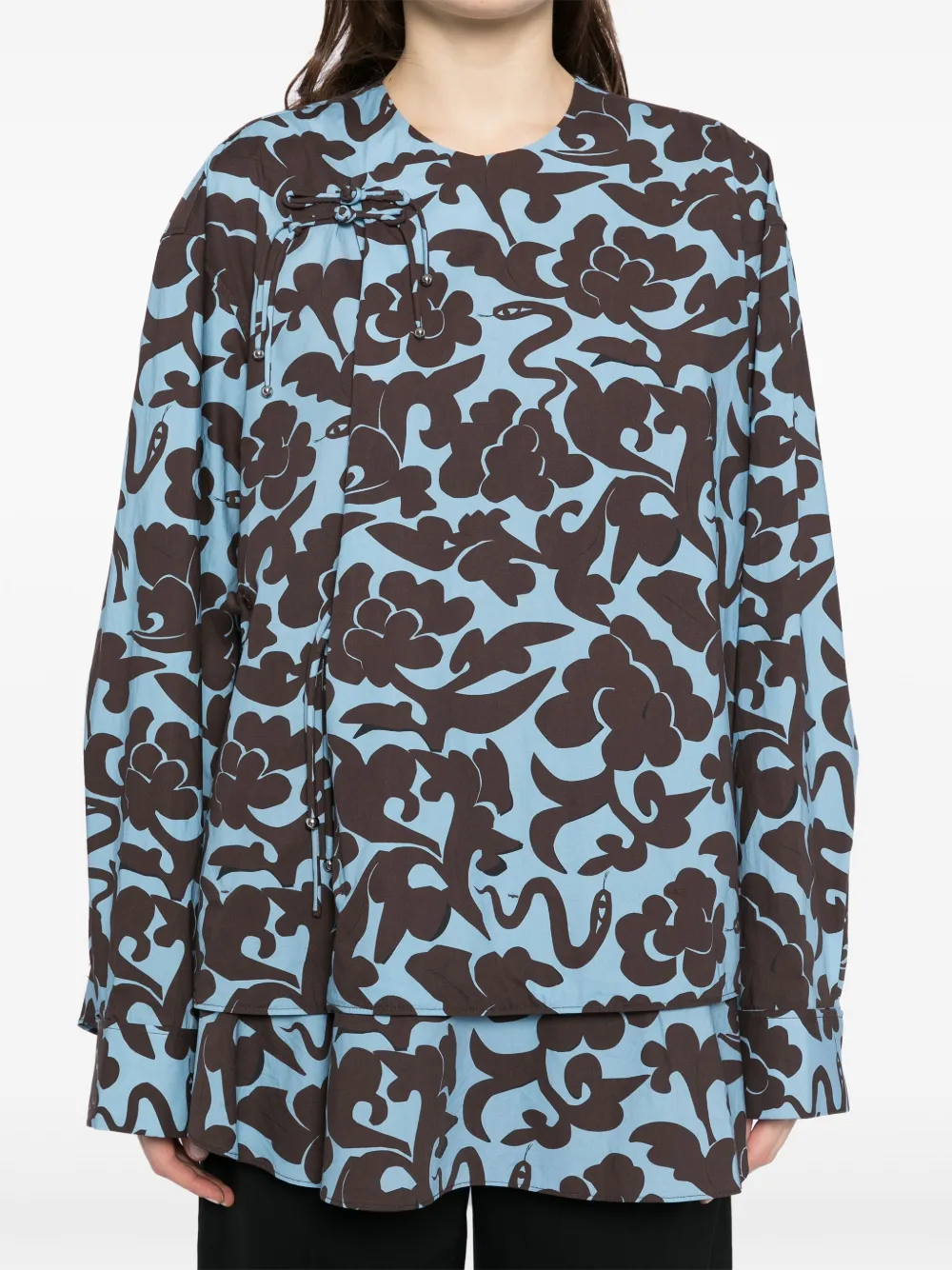 JNBY Jack met gewelfde afwerking Blauw