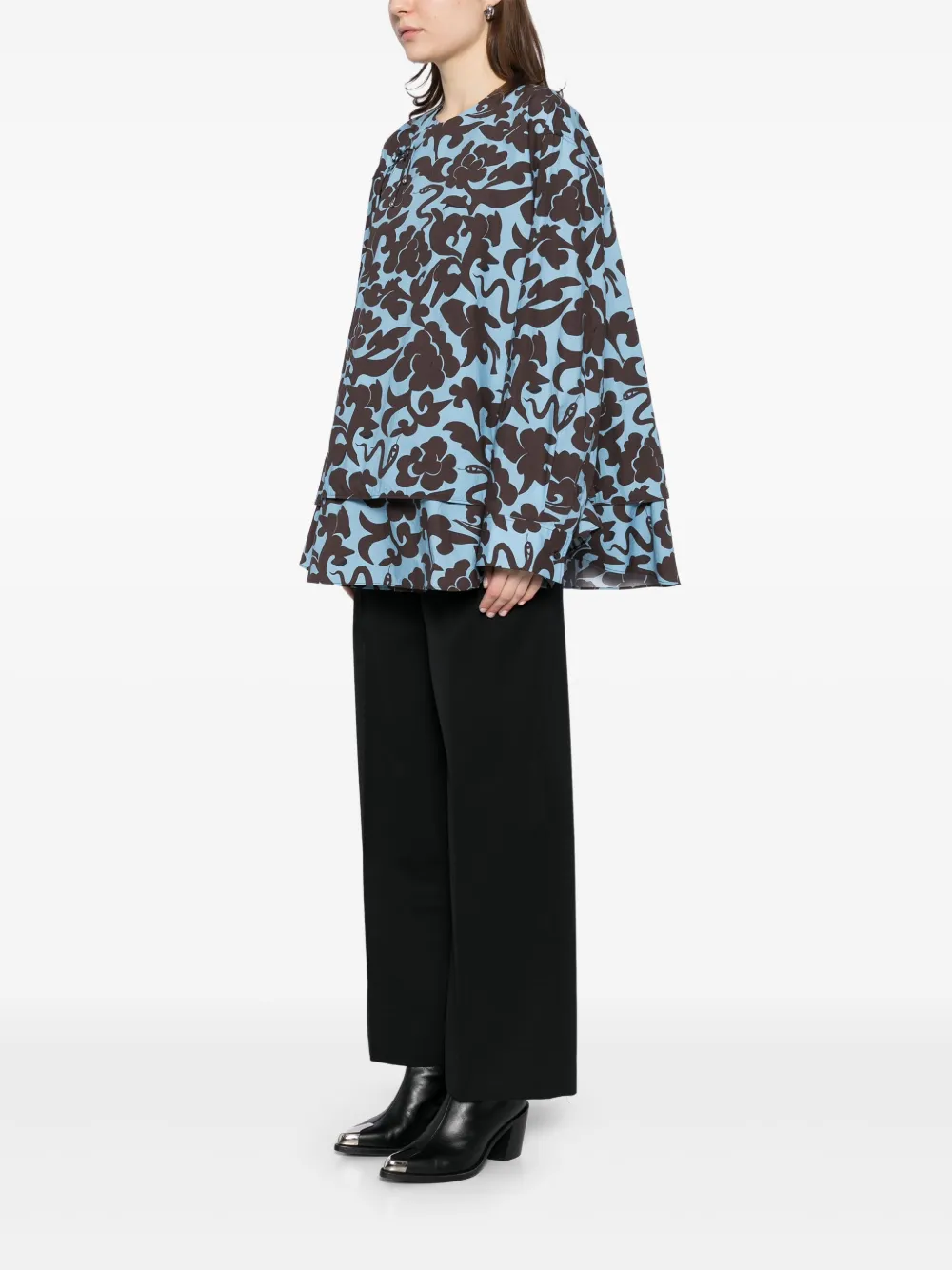 JNBY Jack met gewelfde afwerking Blauw