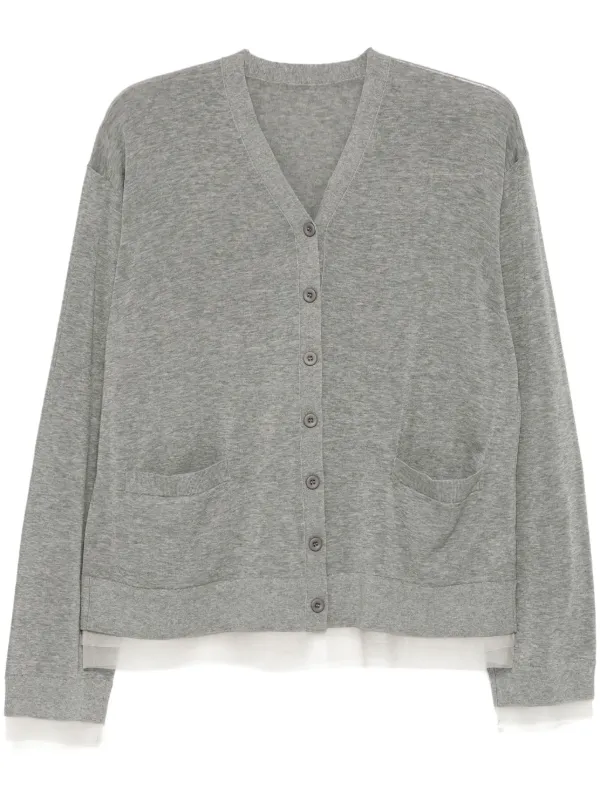 JNBY Vネック カーディガン | グレー | FARFETCH JP