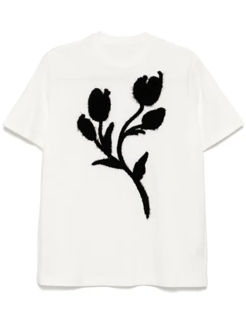 JNBY plant-printed shirt