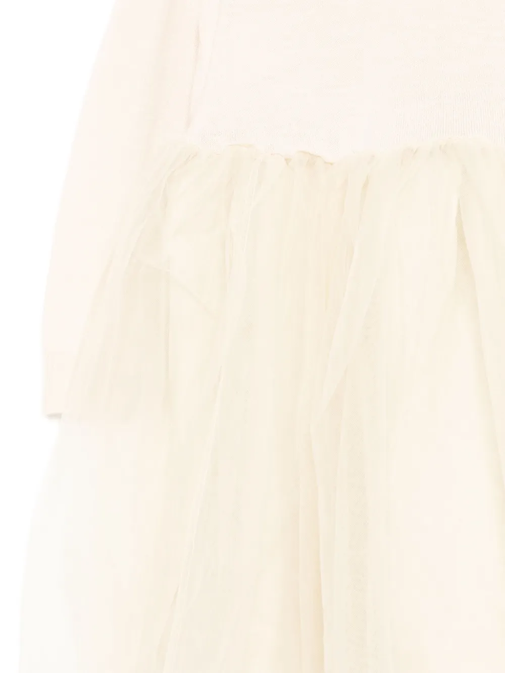 jnby by JNBY Sweaterjurk met ronde kraag Beige