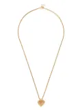 Christian Dior Pre-Owned 2000s heart-pendant necklace - Gold