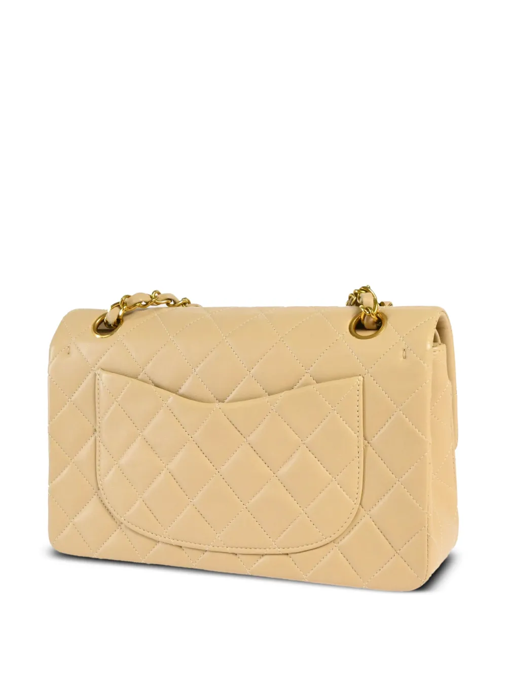 CHANEL Pre-Owned 1995 kleine Double Flap schoudertas - Beige