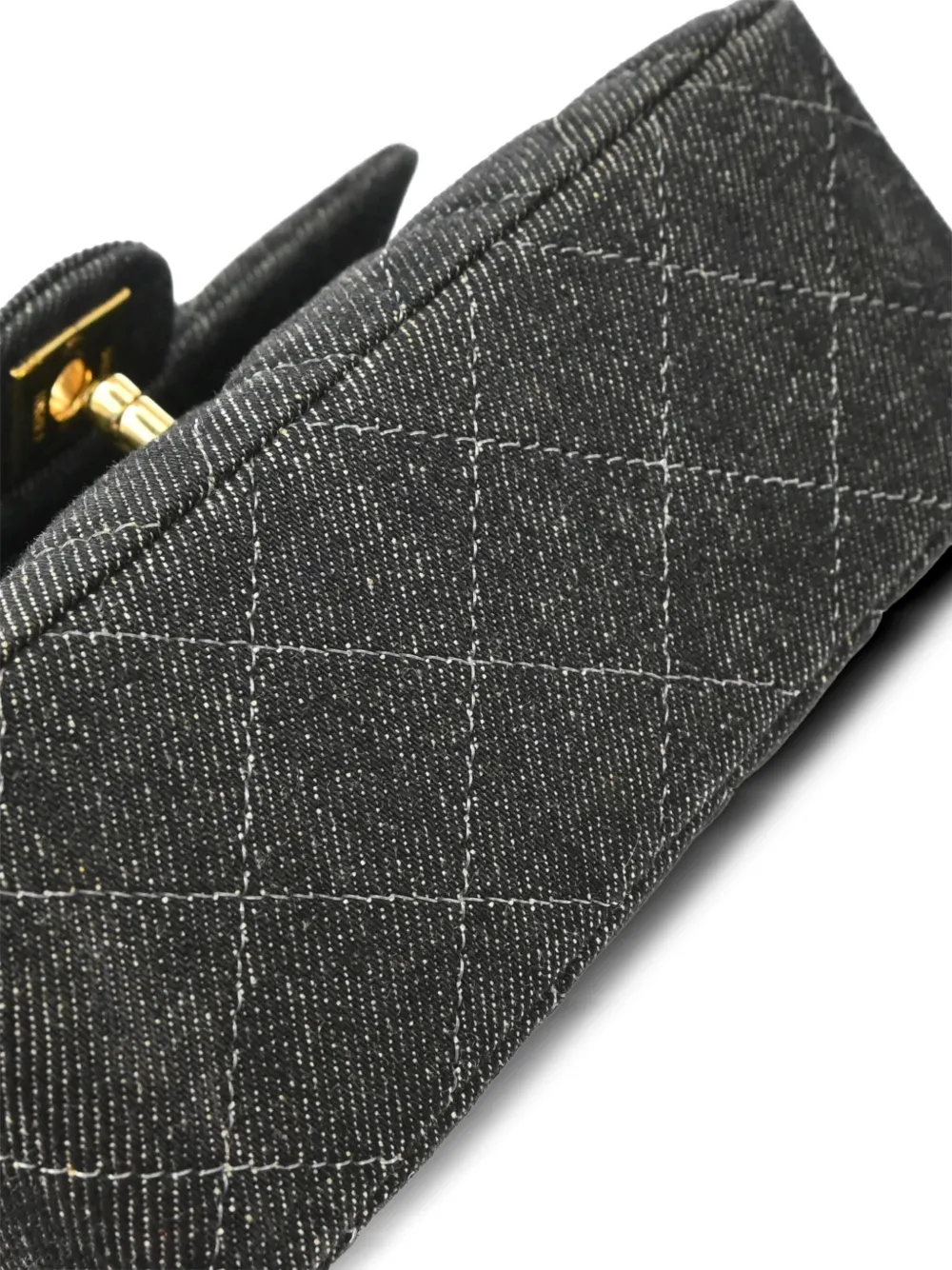 CHANEL Pre-owned 1998 Mini Classic Square Flap Shoulder Bag In 黑色