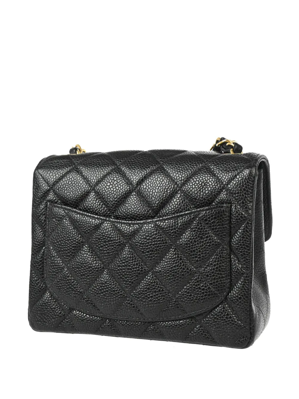 CHANEL Pre-Owned 2002 Classic Square Flap mini-schoudertas - Zwart