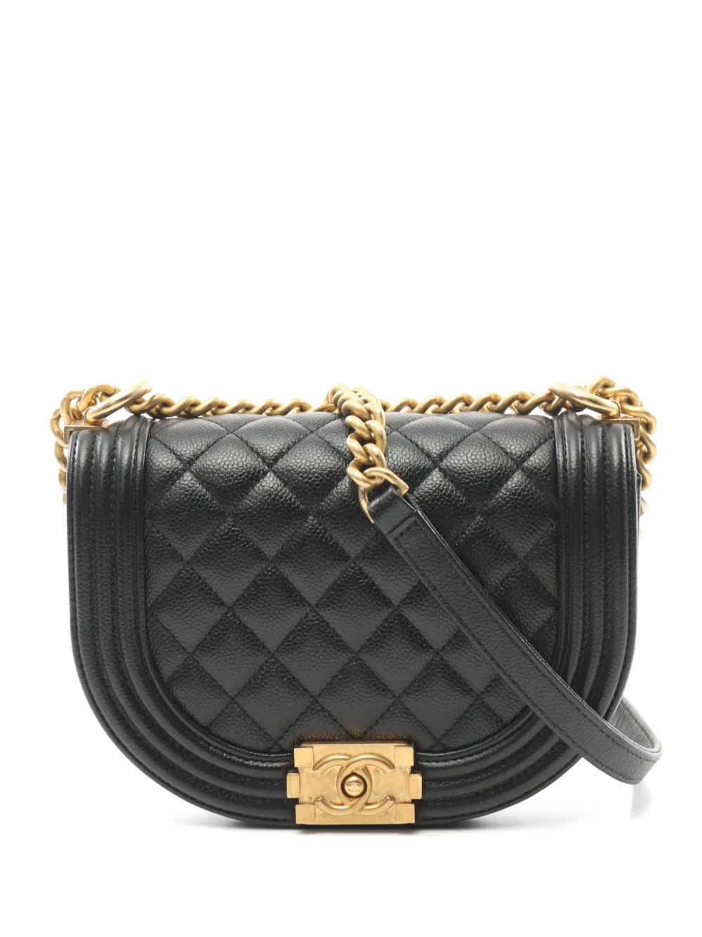 CHANEL Pre-Owned 2021 small Boy Chanel shoulder bag | Black | Image 1