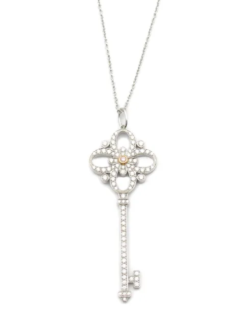 Tiffany & Co. Pre-Owned 2010s pre-owned platinum Victoria Quay diamond necklace