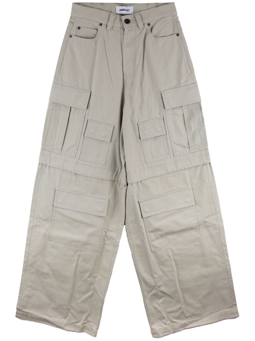 AMBUSH cotton cargo trousers - Grey