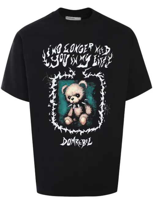 DOMREBEL t-shirt Collarbear - Noir - DOMREBEL - Modalova