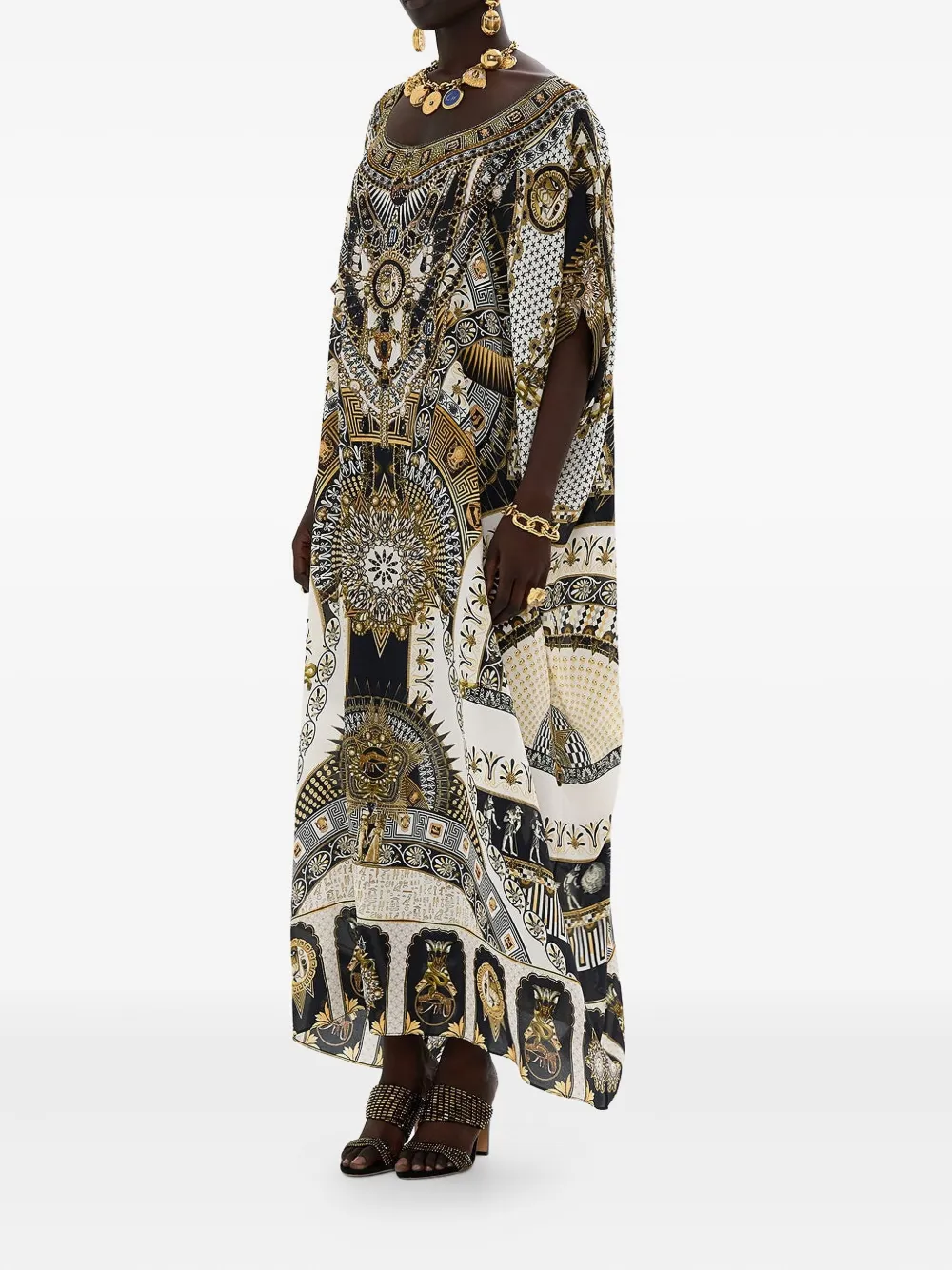Camilla Temples of Dendara-print kaftan dress | Day Dresses | Image 2