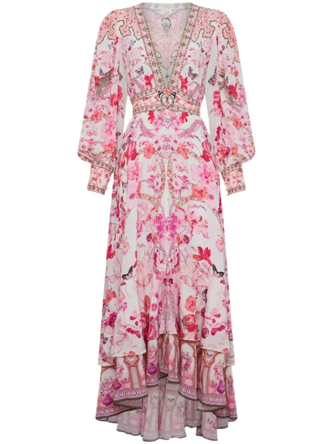 Camilla floral-print midi dress