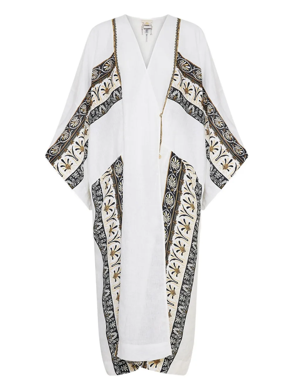 Camilla Temples Of Dendara-print kaftan dress | White | Image 1