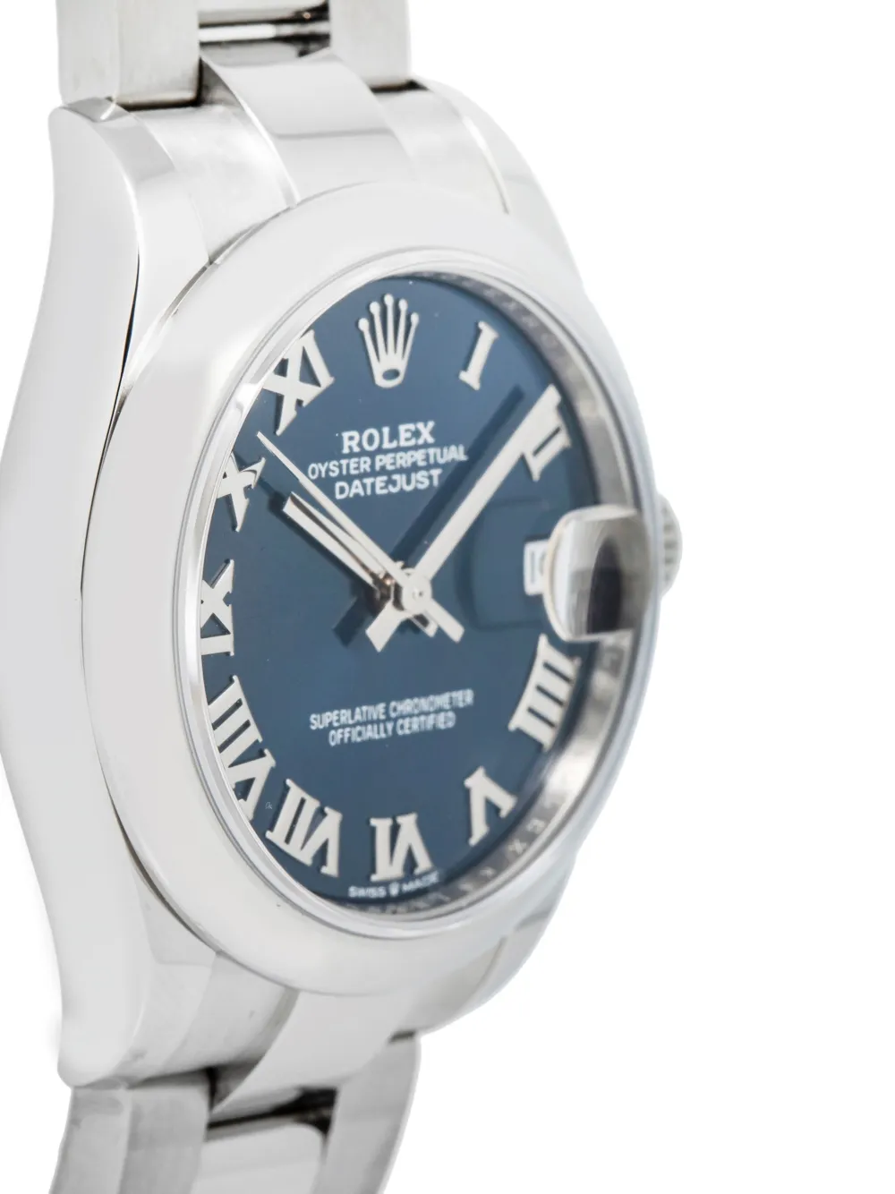 Pre-owned Rolex Datejust 31mm In Blue