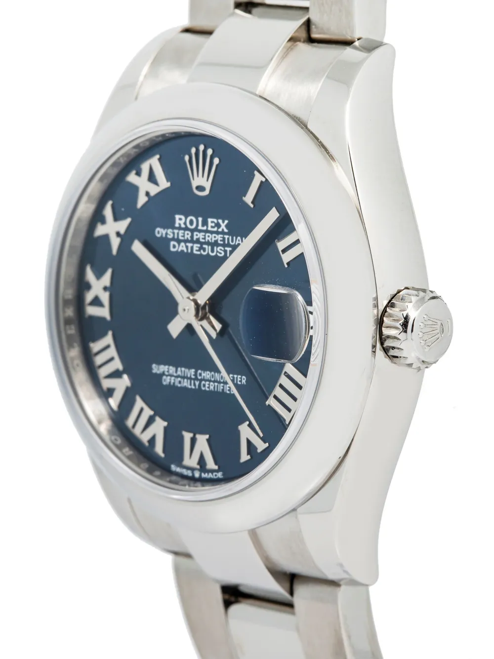 Pre-owned Rolex Datejust 31mm In Blue