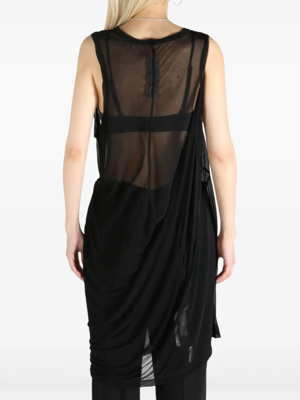 Rick Owens Anthem tank top Zwart