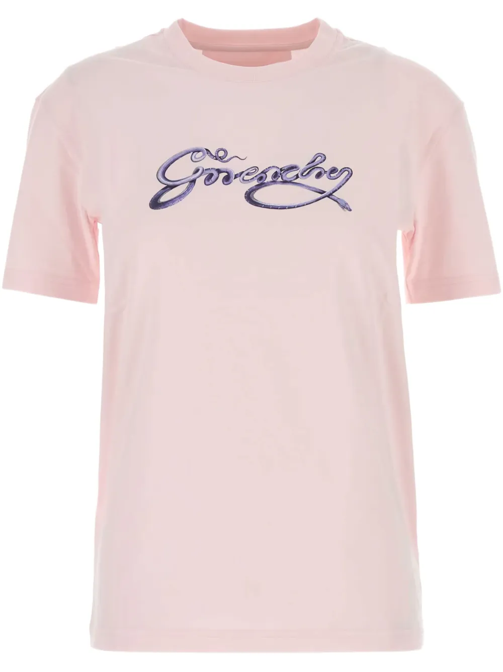 logo-embroidered T-shirt