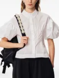 Simone Rocha cropped puff sleeve shirt - White