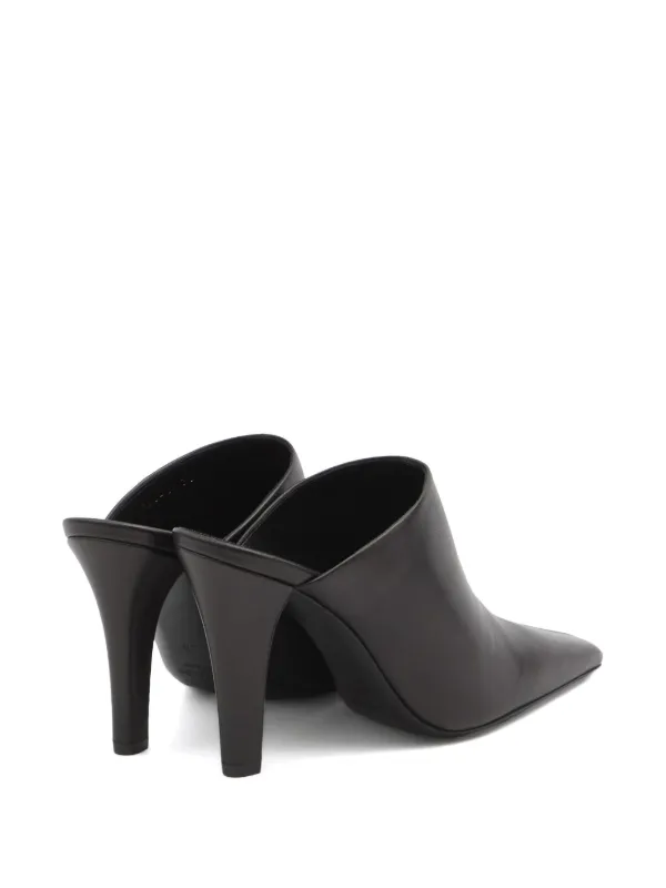 サンダル・ミュール SAINT LAURENT JILL LEATHER MULES SAINT LAURENT Jill leather mules | NET-A-PORTER