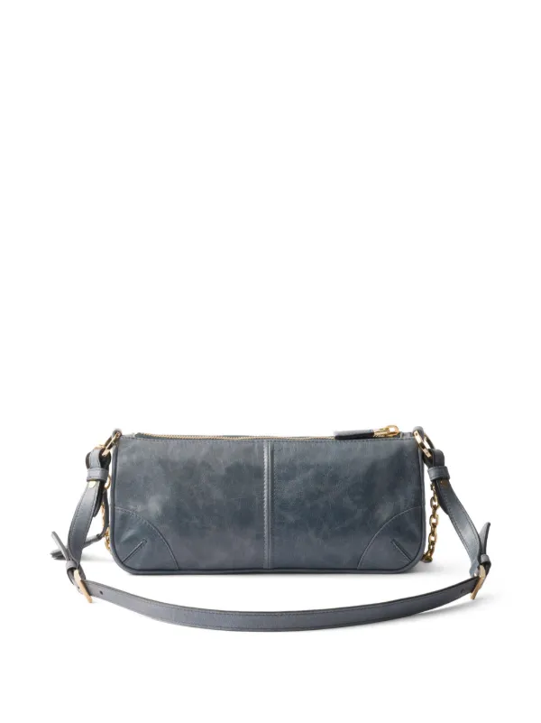 注目の新作♪【PRADA】Re-Edition 2002 Mレザーショルダーバッグ Prada Re-Edition 2002 ショルダーバッグ M | ブラック