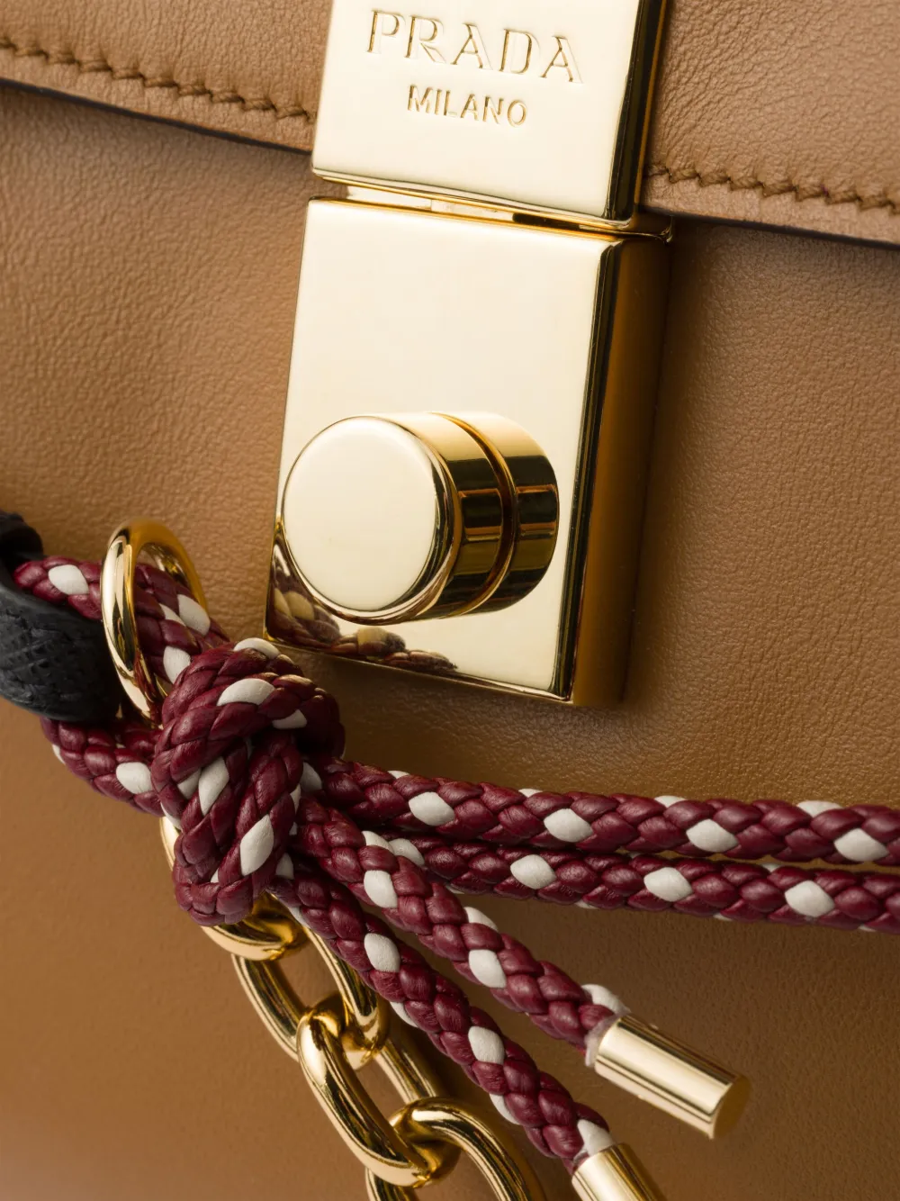 Prada Large Soft Sound Shoulder Bag | Brown | FARFETCH