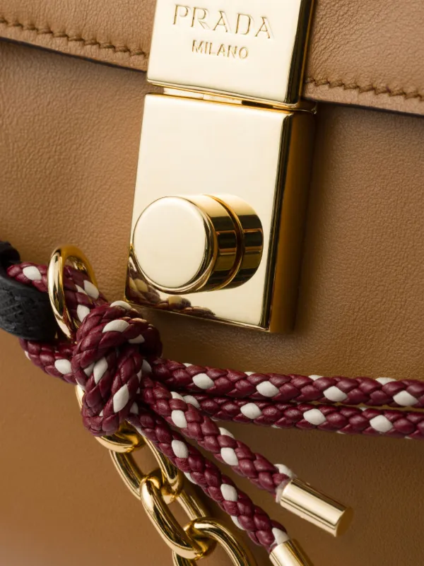 Prada Large Soft Sound Shoulder Bag | Brown | FARFETCH