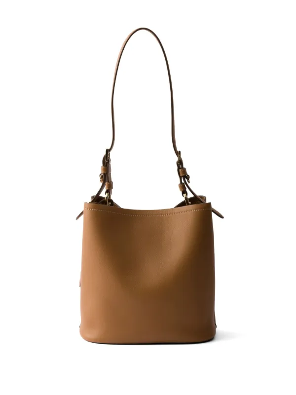ショルダーバッグ・ポシェット PRADA Women Bags 1BH219 2CYSF03BH Brown Prada Prada Logo-Plaque Shoulder Bag - Shoulder Bags