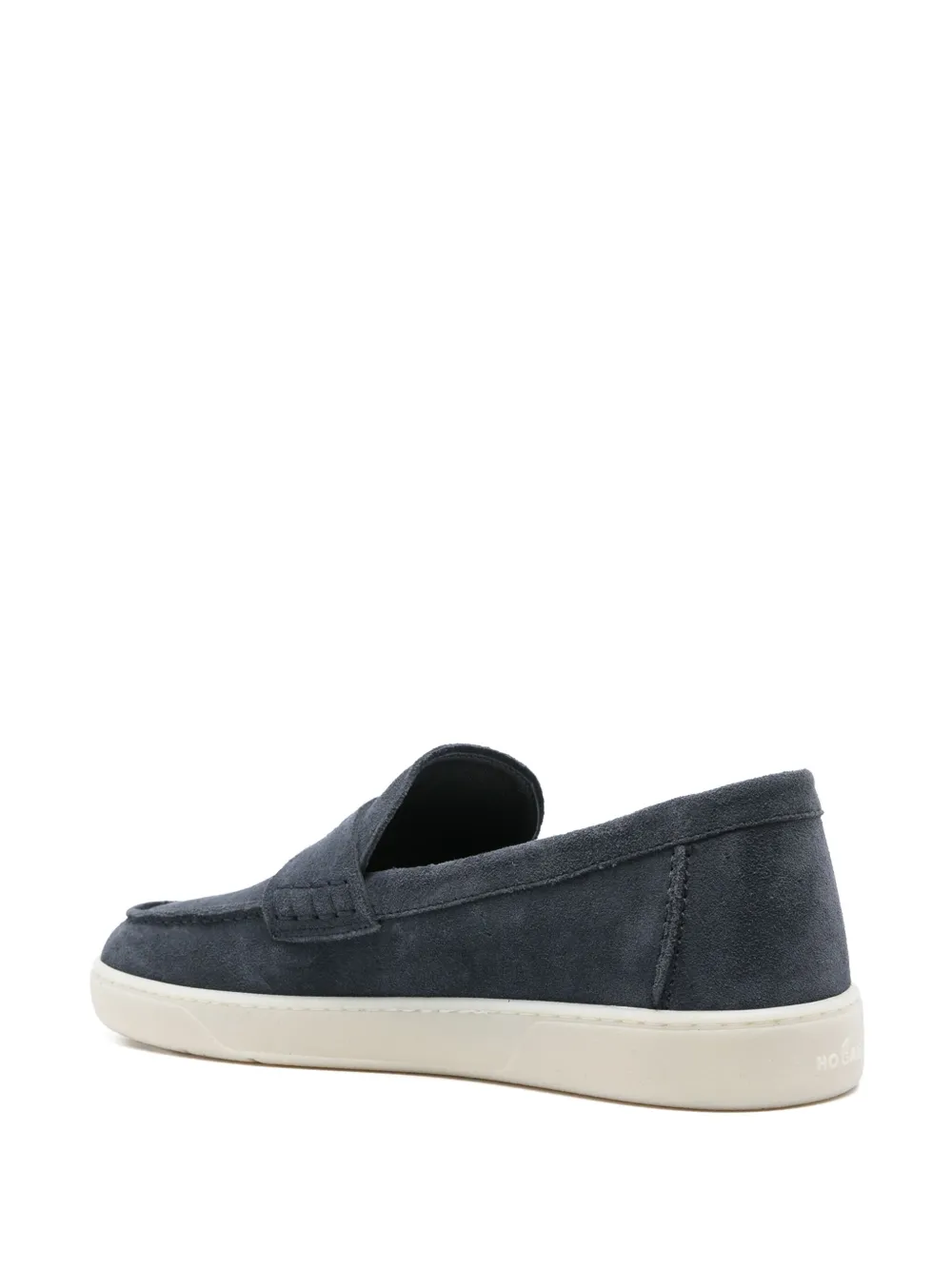 Hogan suede loafers Blue