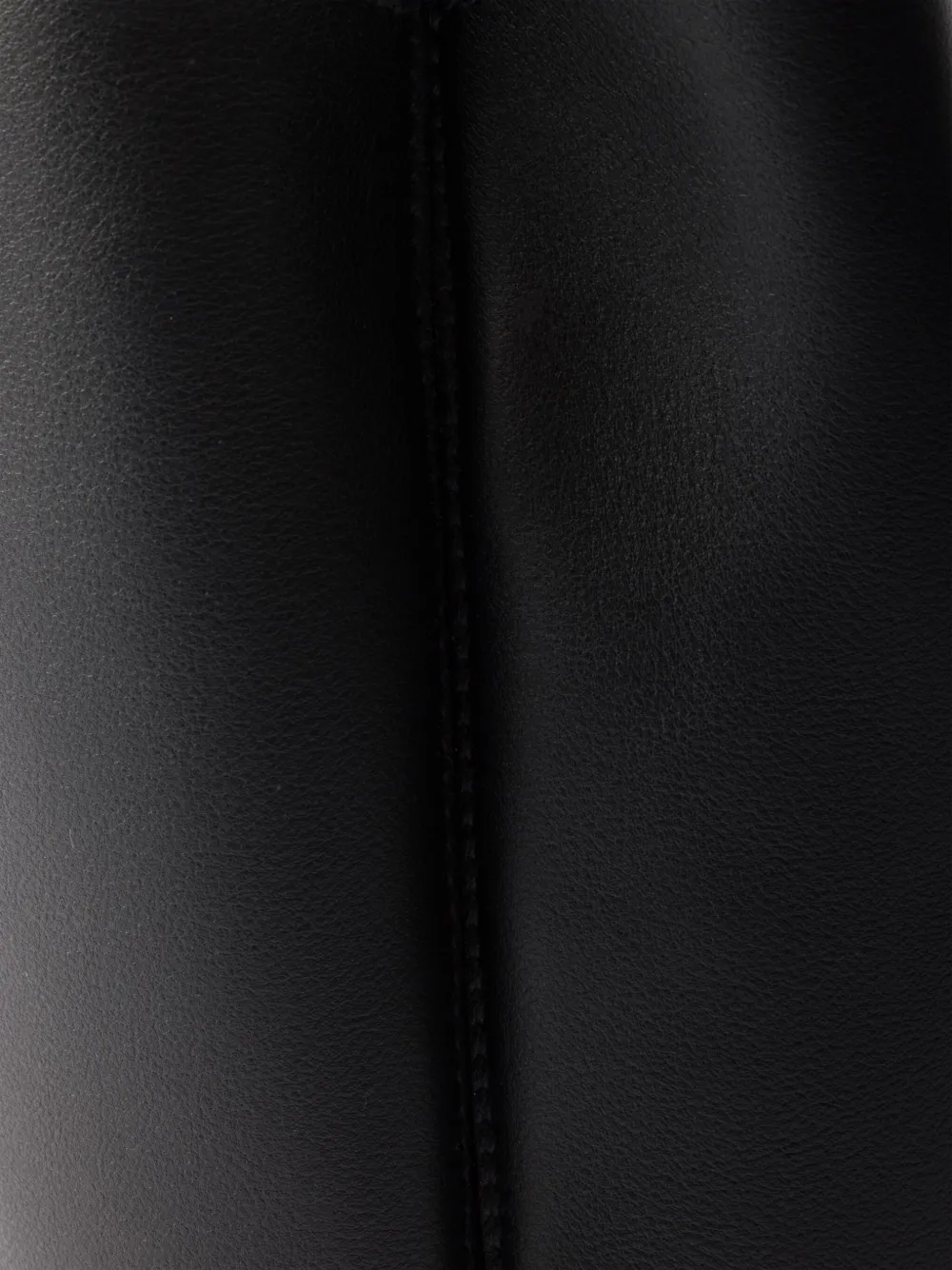 Prada Leren schoudertas Zwart