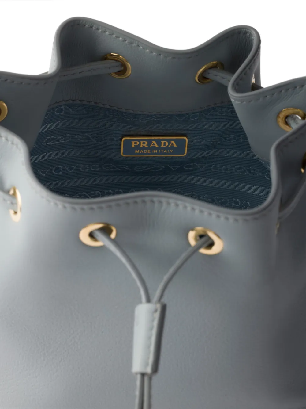 Prada Leren mini-tas Blauw