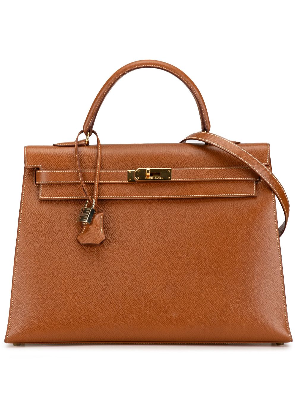 Hermès Pre-Owned 1992 Courchevel Kelly Retourne 35 satchel - Brown