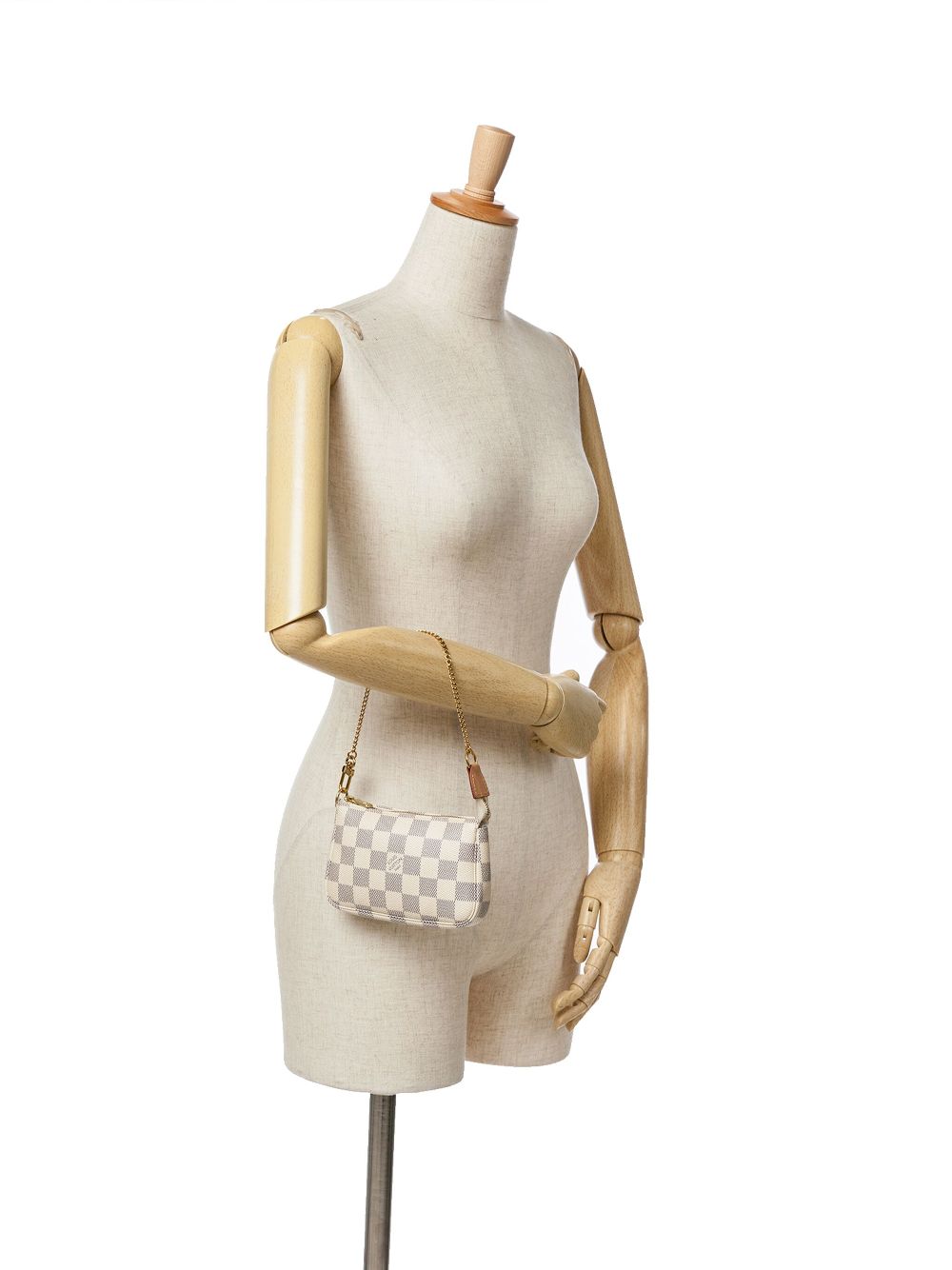 Louis Vuitton Pre-Owned 2020 Damier Azur Mini Pochette Accessoires handbag - White