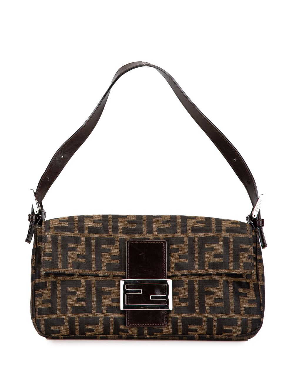 Fendi Pre-Owned 2000-2010 Zucca Canvas Bagbaguette shoulder bag - Brown