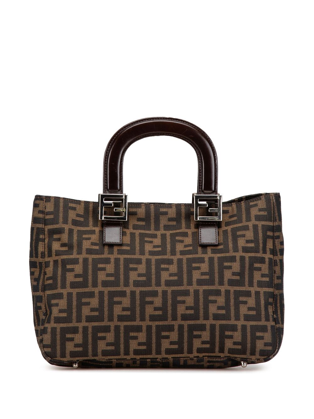 Fendi Pre-Owned 2000-2010 Zucca Canvas Twins tote bag - Brown