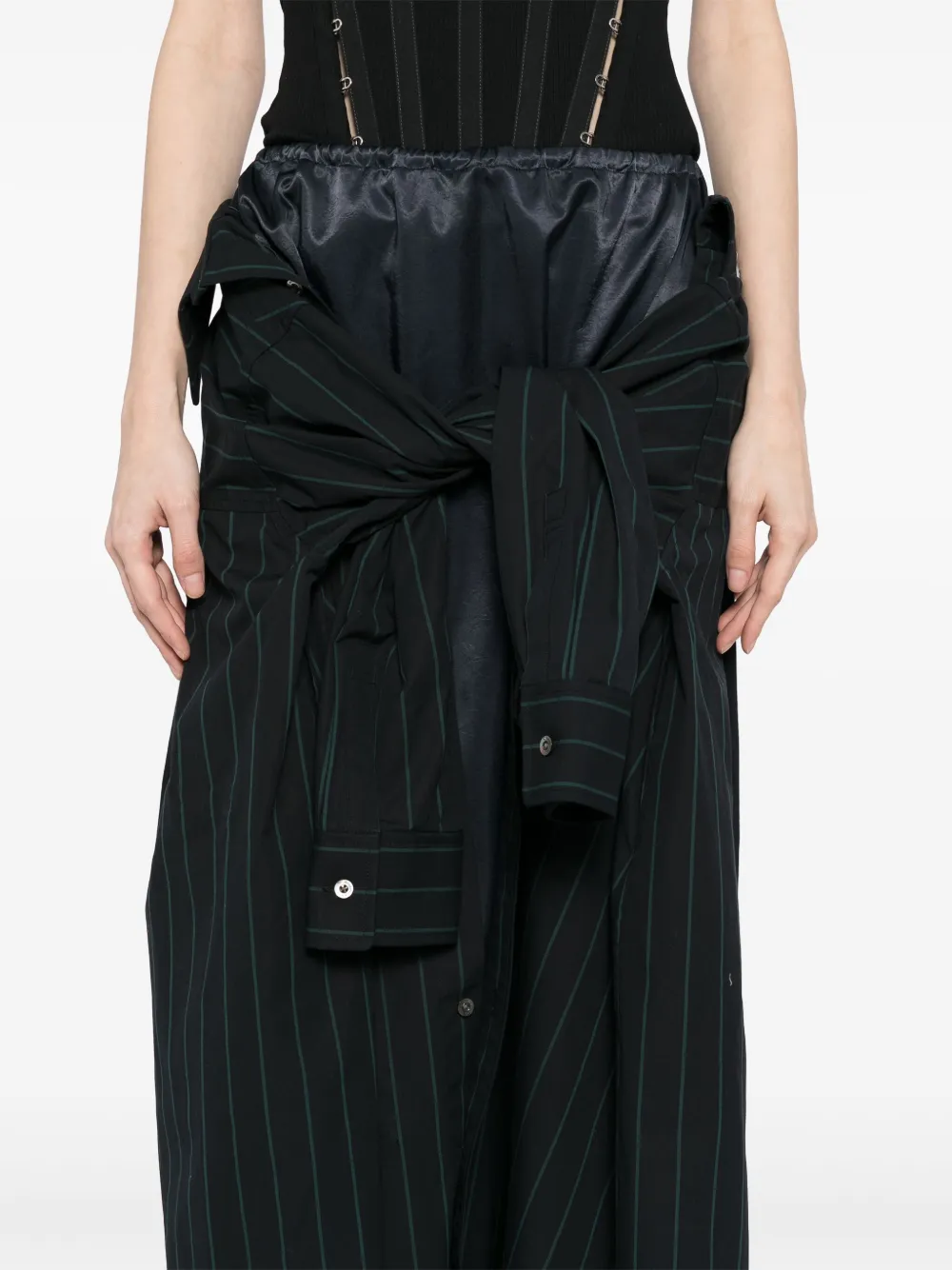 Maison MIHARA YASUHIRO Rok met patchwork Blauw
